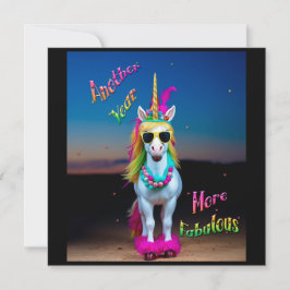 Unicorn Sassy Verjaardag Kaart personaliseren op m