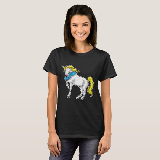 Unicorn Scarf T-shirt (Voorkant volledig)