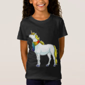 Unicorn Scarf T-shirt (Voorkant)