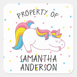 Unicorn school levering of eigendom van stickers