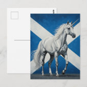 Unicorn Schotland Schotse vlag Briefkaart (Voorkant / Achterkant)