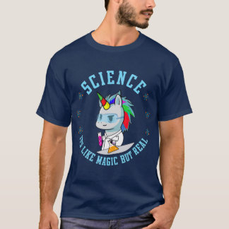 Unicorn Scientist Funny Science is als magisch T-shirt