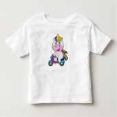 Unicorn Scooter Kinder Shirts (Voorkant)