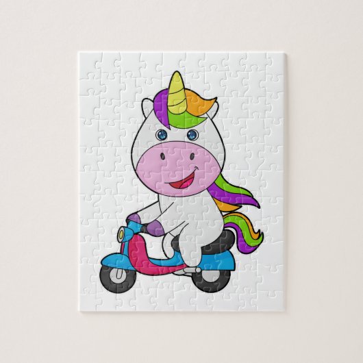 Unicorn Scooter Legpuzzel (Verticaal)