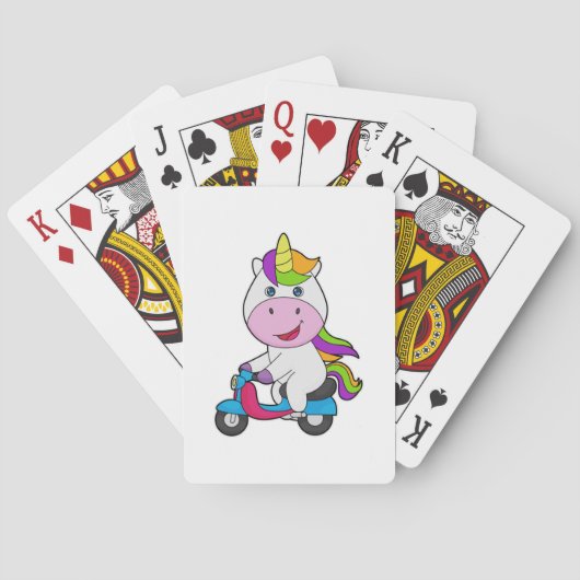 Unicorn Scooter Pokerkaarten (Achterkant)