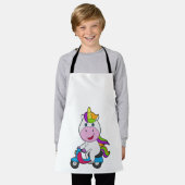 Unicorn Scooter Schort (Gedragen)