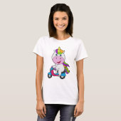 Unicorn Scooter T-shirt (Voorkant volledig)