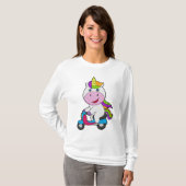 Unicorn Scooter T-shirt (Voorkant volledig)