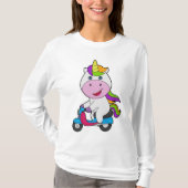 Unicorn Scooter T-shirt (Voorkant)
