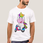 Unicorn Scooter T-shirt (Voorkant)