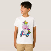 Unicorn Scooter T-shirt (Voorkant volledig)