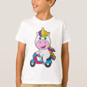 Unicorn Scooter T-shirt (Voorkant)