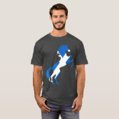 Unicorn Scotland Flag Magical Unicorn Scottish T-shirt (Voorkant volledig)