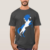 Unicorn Scotland Flag Magical Unicorn Scottish T-shirt (Voorkant)