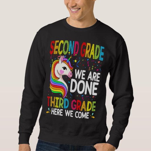 Unicorn Second Grade We zijn hier derde graad Trui (Voorkant)