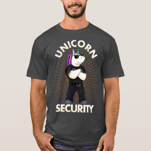 Unicorn Security Birthday Mannen Boys Dad Gift T-shirt