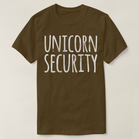 UNICORN SECURITY Funny Easy Lazy Halloween Costume T-shirt (Design voorkant)