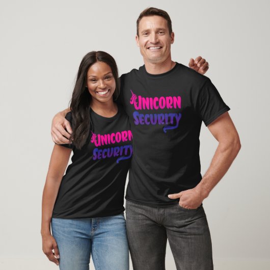 Unicorn Security mama papa Parent Halloween 1 T-shirt (Unisex)