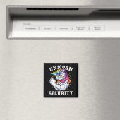 Unicorn Security - Manly Muscular Unicorn Lovers  Magneet (Insitu (Vaatwasser))