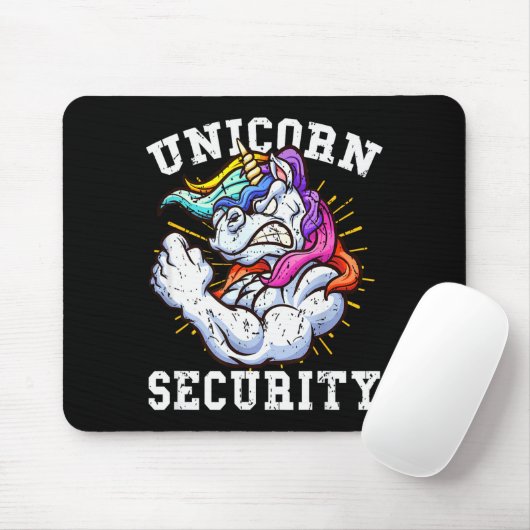 Unicorn Security - Manly Muscular Unicorn Lovers  Muismat (Met muis)