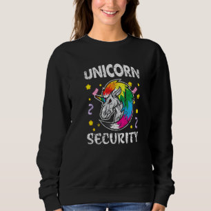 Unicorn Security Rainbow Cute Unicorn  Trui