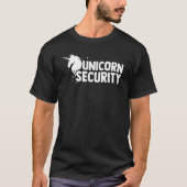 Unicorn Security Squad Symbol  Dad Brother T-shirt (Voorkant)