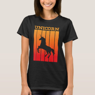 Unicorn Shadow Silhouette op Sunset T-shirt