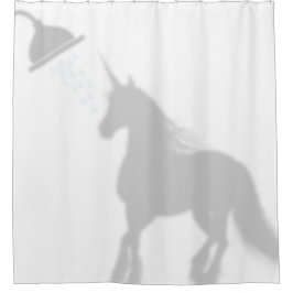 Unicorn Shadow Silhouette Shadow Buddies in Shower Douchegordijn