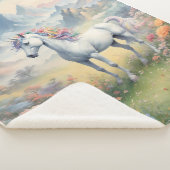 Unicorn Sherpa Blanket Deken (3/4)
