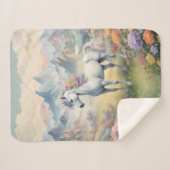 Unicorn Sherpa Blanket Deken (Voorkant (horizontaal))