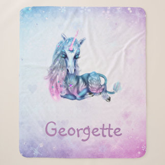 Unicorn Sherpa Blanket Deken