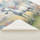 Unicorn Sherpa Blanket Deken (3/4)