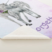Unicorn Sherpa Blanket Sherpa Deken (3/4)