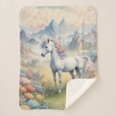 Unicorn Sherpa Blanket Sherpa Deken (Voorkant)
