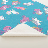 Unicorn Sherpa Blanket Sherpa Deken (3/4)