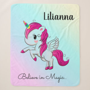 Unicorn Sherpa Deken