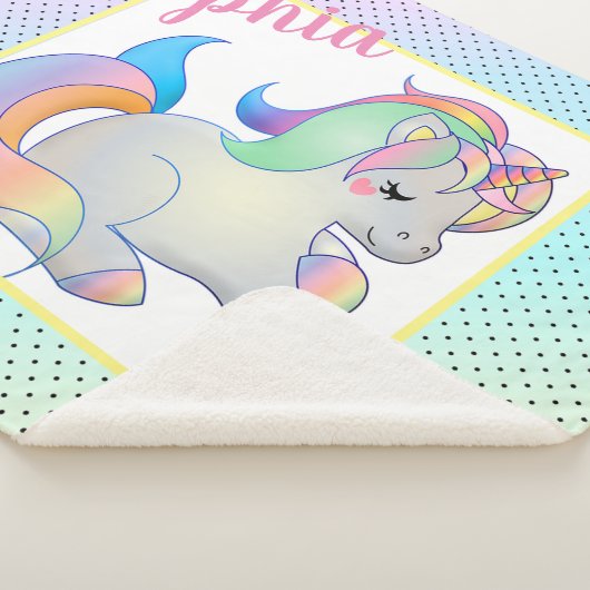 Unicorn Sherpa Deken (3/4)