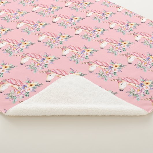 Unicorn Sherpa Deken (3/4)