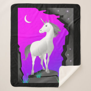 Unicorn Sherpa Deken