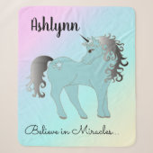 Unicorn Sherpa Deken (Voorkant)