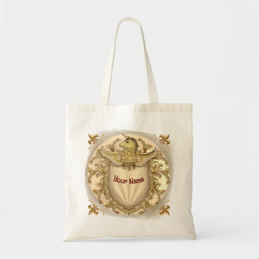 Unicorn Shield Tote Bag (Voorkant)