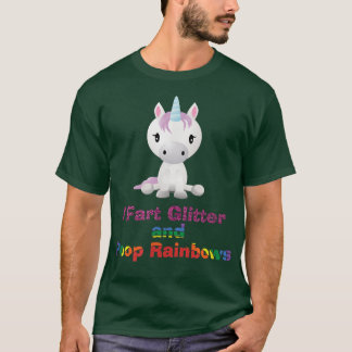 Unicorn Shirt I Fart Glitter en Poop Rainbows T-