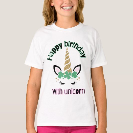 Unicorn-shirt T-shirt (Voorkant)