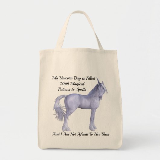 Unicorn Shopping Bag Tote Bag (Voorkant)