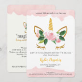 Unicorn Shower Kaart (Voorkant / Achterkant)