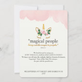 Unicorn Shower Kaart (Achterkant)