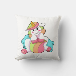 Unicorn Shy met Pillow Kussen