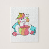 Unicorn Shy met Pillow Legpuzzel (Verticaal)