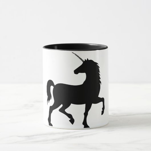 Unicorn Silhouette Fantasy Mok (Midden)