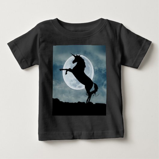 Unicorn Silhouette Full Moon Night Sky, ZKOA (Voorkant)